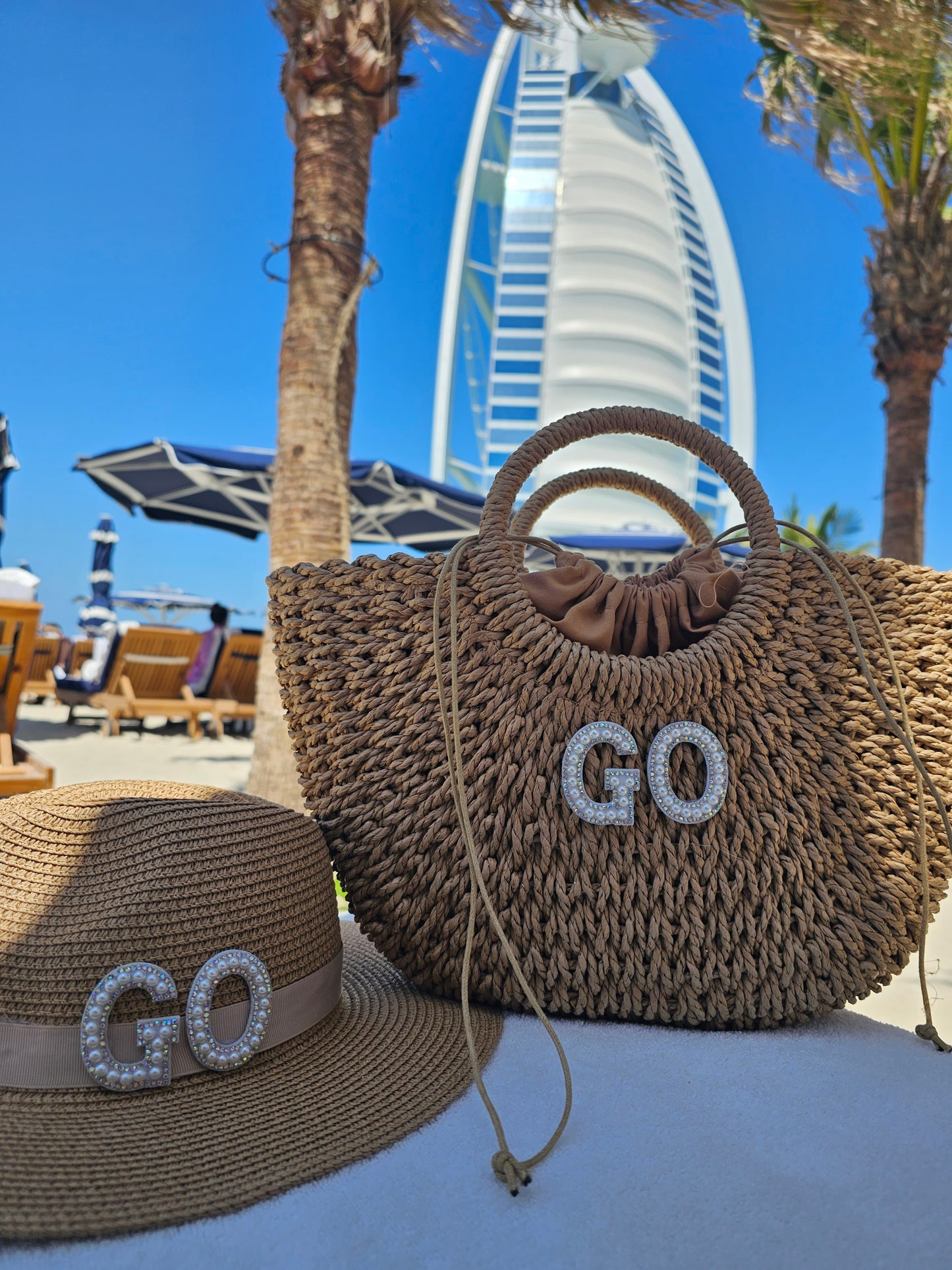 Beach Straw Tan Bag