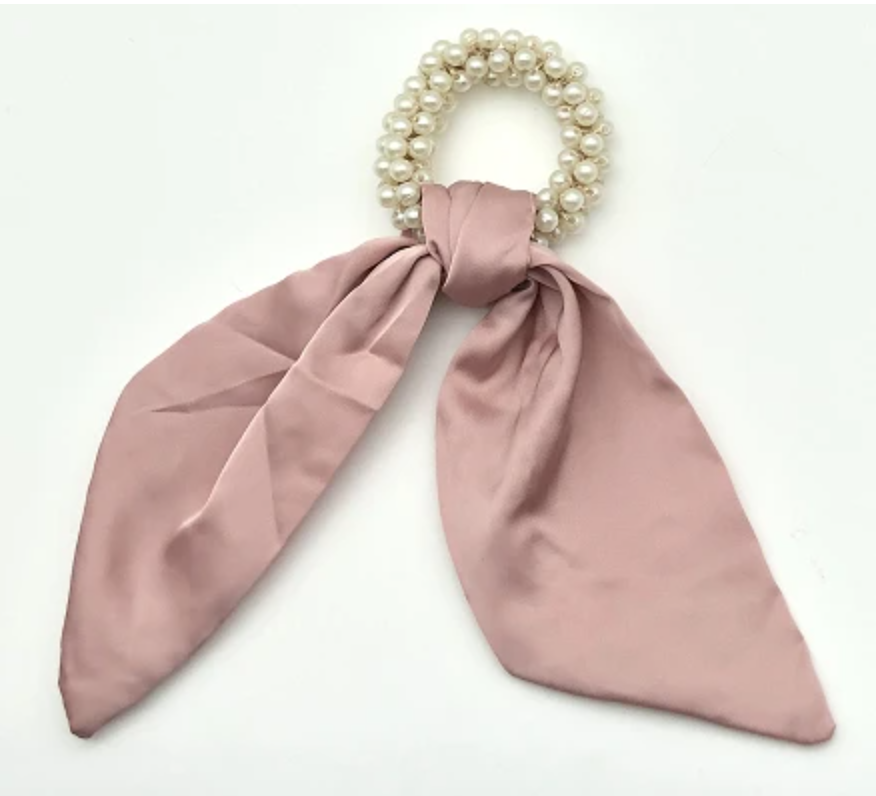 Blush Satin Pearl Bobble