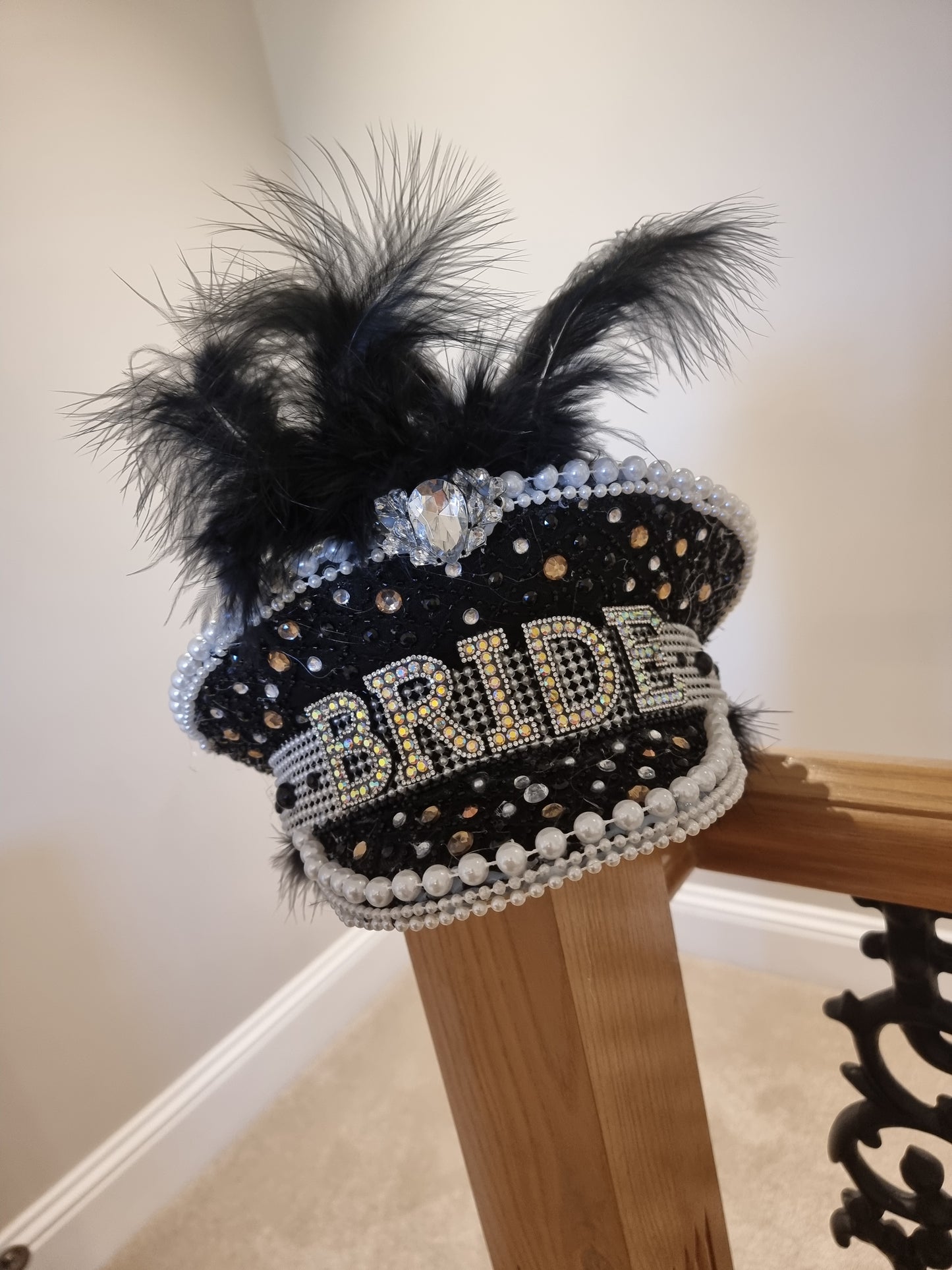 Bridal Hat - Black
