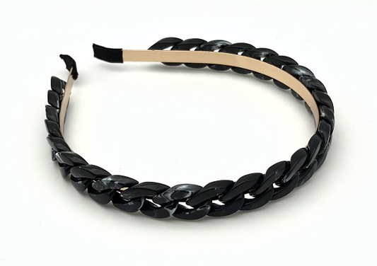 Black chain hairband